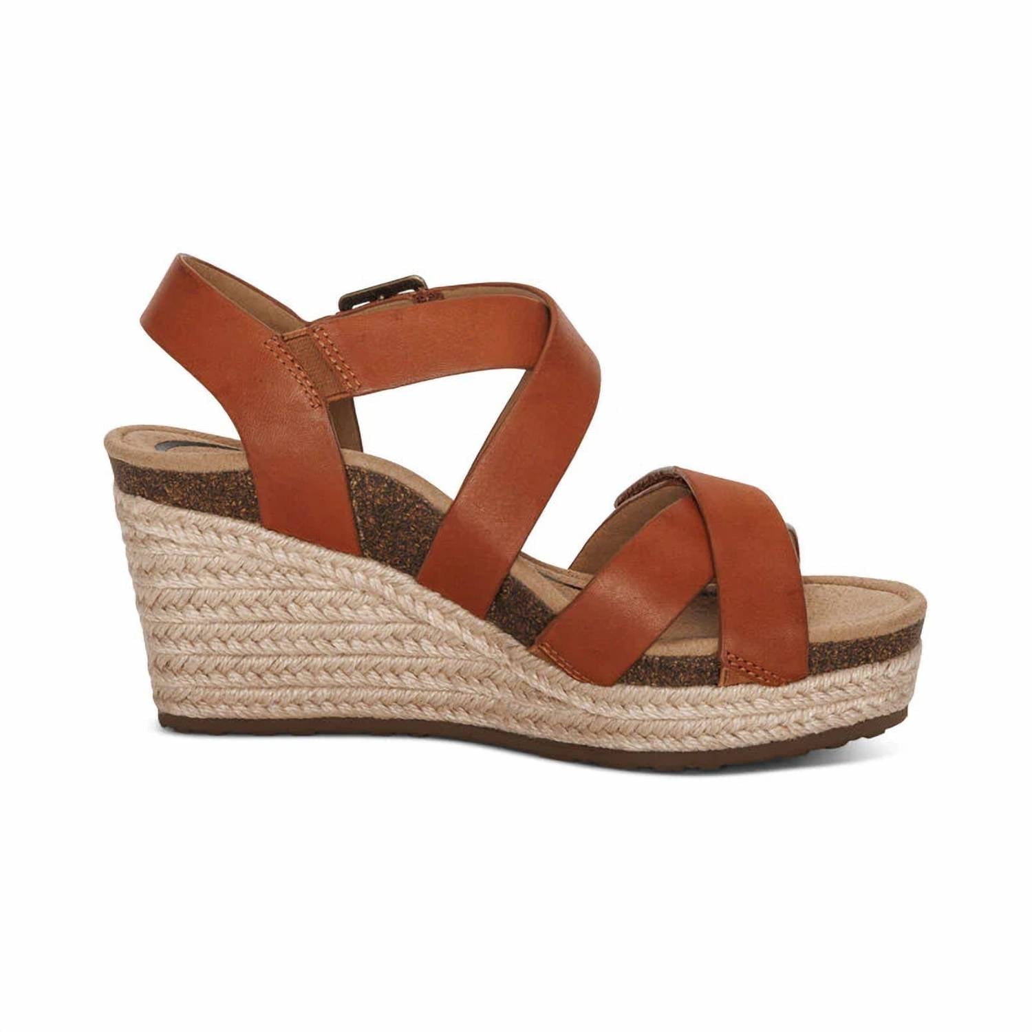 Aetrex - Women's Anna Arch Support Wedge Sandal