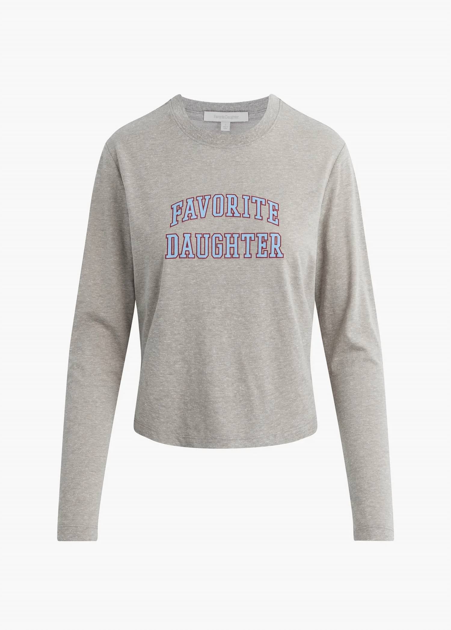 Favorite Daughter - Cropped Collegiate Long Sleeve Tee