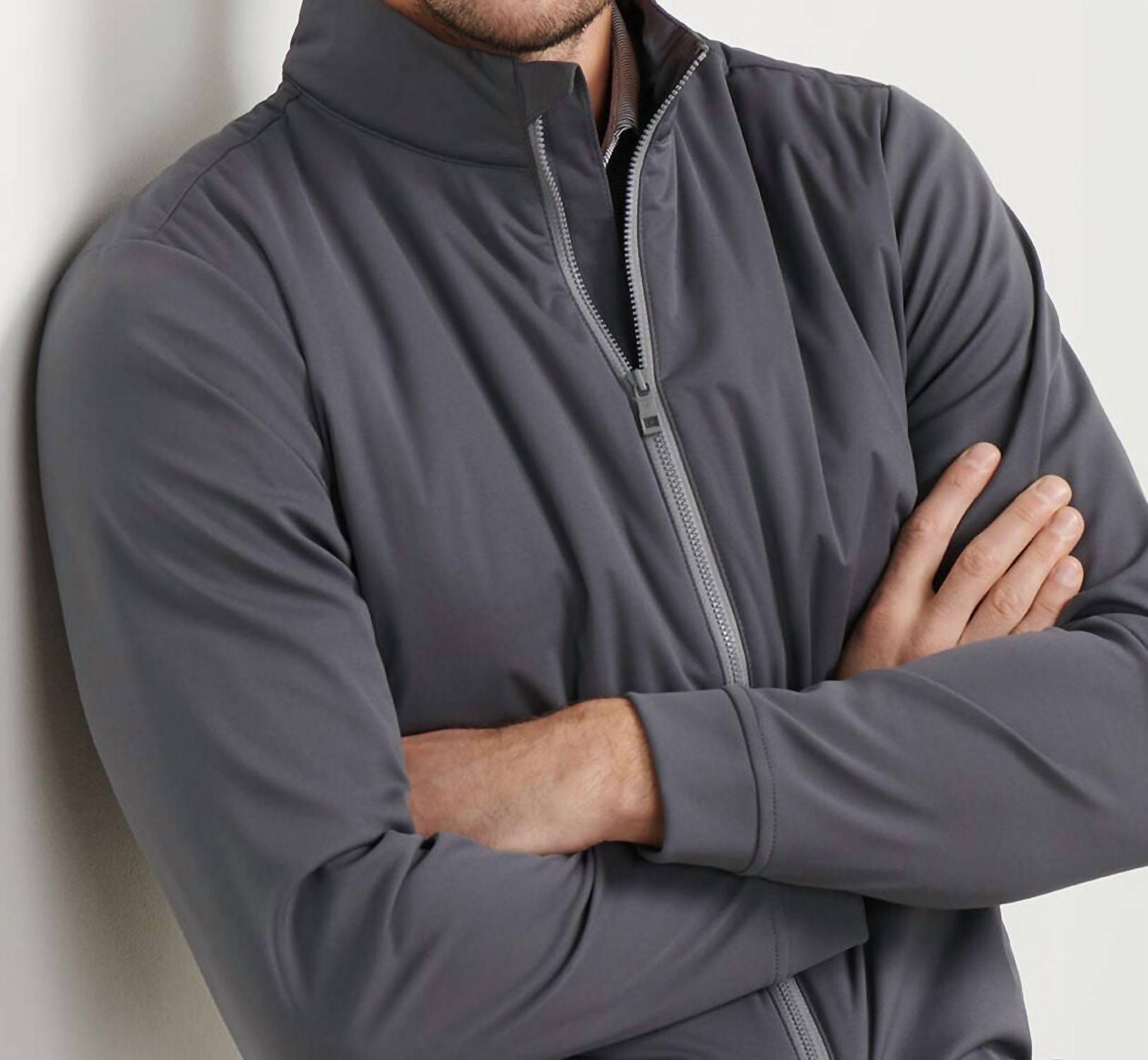 PETER MILLAR Merge Hybrid Jacket in irdim iridium - men's jacket - view 5