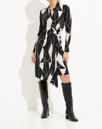 Joseph Ribkoff - Knee-length Wrap Dress
