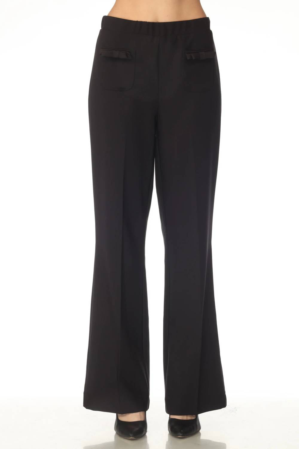 Joseph Ribkoff - Bow Pockets Pull On Flared Pant