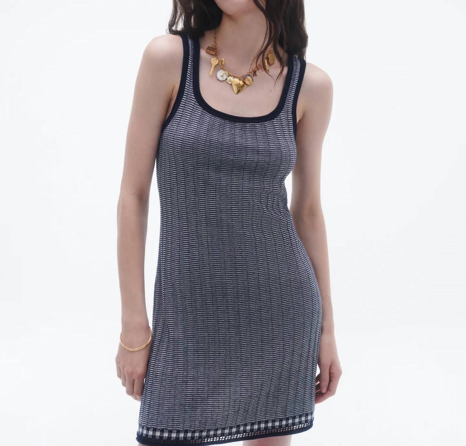 Guest In Residence - Women's Fine Stripe Tank Dress