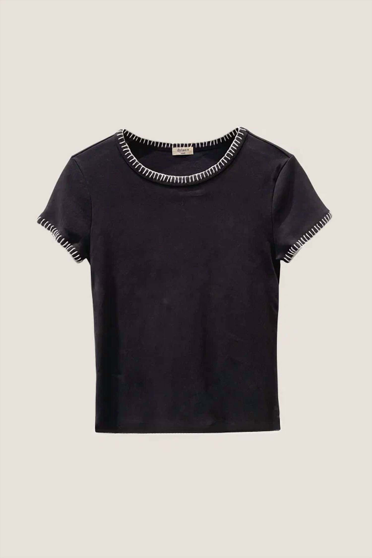Dylan - Women's Brooks Blanket Stitch Tee