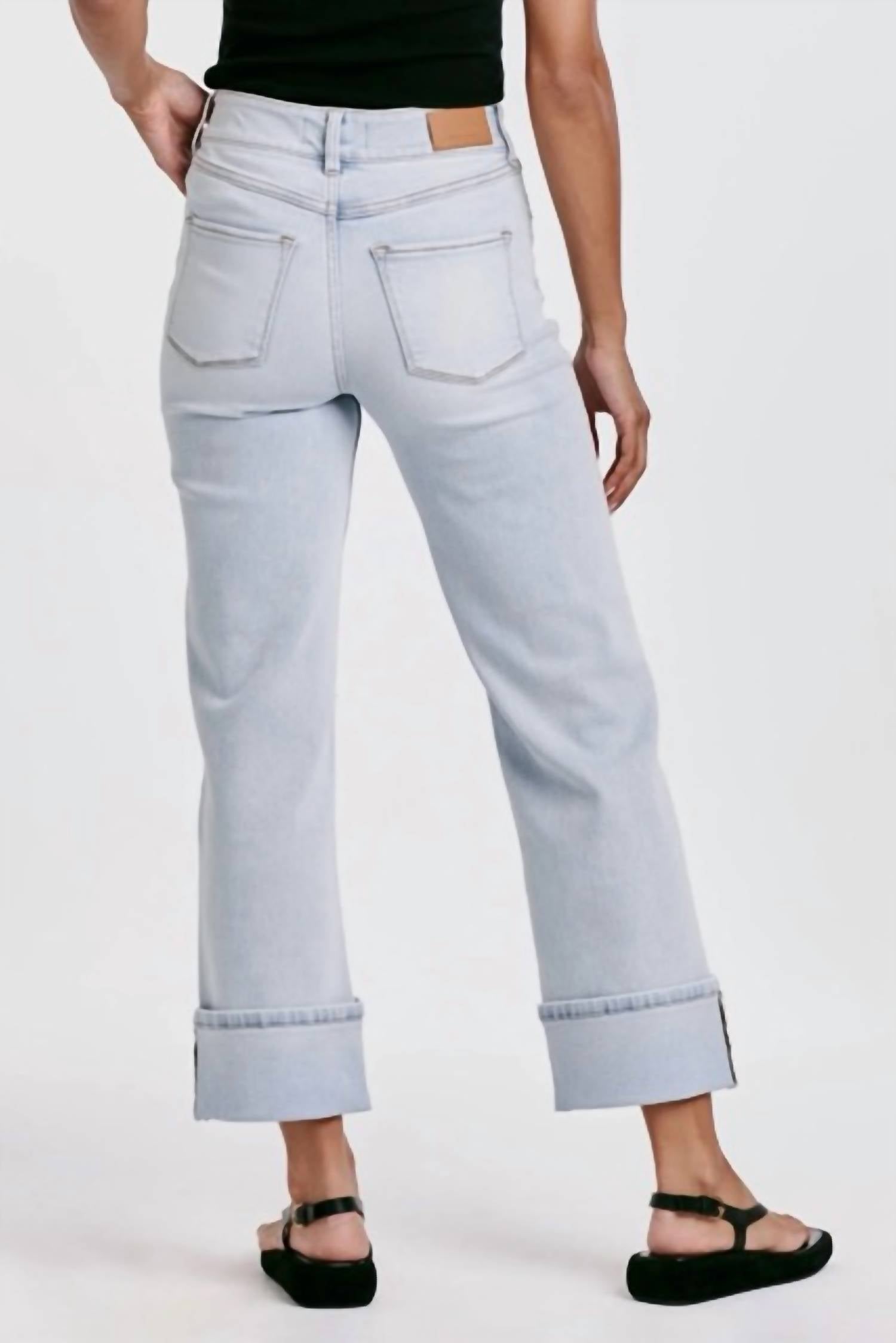 Dear John Denim - Holly Super High Rise Cuffed Straight Jeans