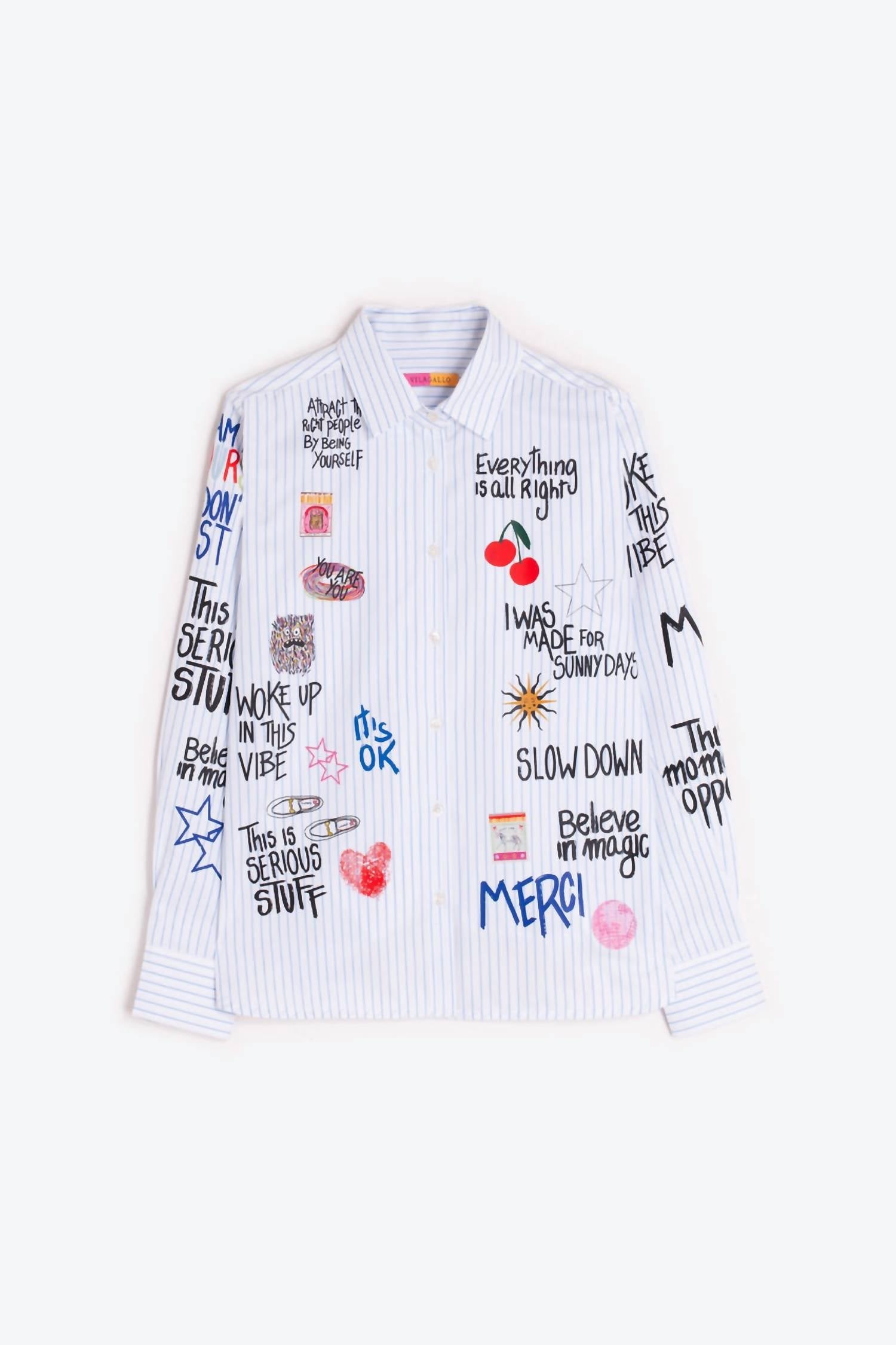 Vilagallo - Graffiti Button Down Shirt