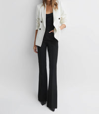 Reiss - Dylan Flare Flared High Rise Trousers Pants