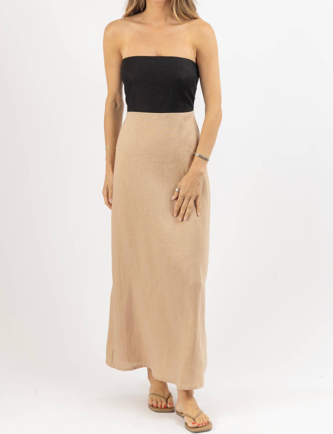Olivaceous - Milano Linen Dress