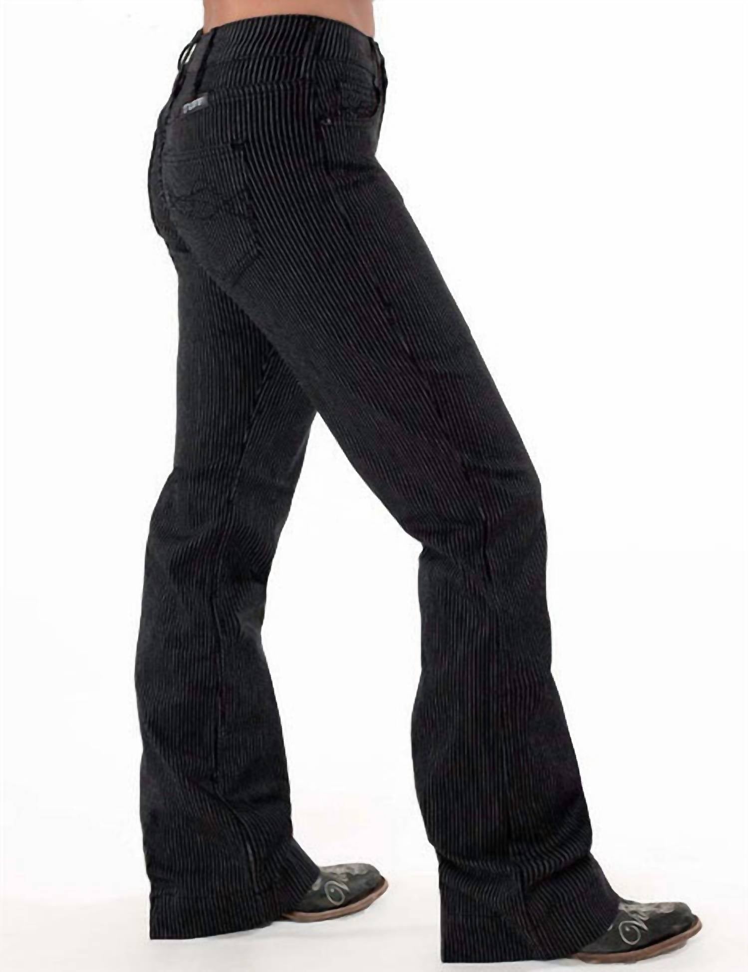 Cowgirl Tuff - Pinstripe Trouser Jean