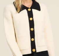 TROVATA Women's Posey Sweater Jacket in beige - women's cardigan