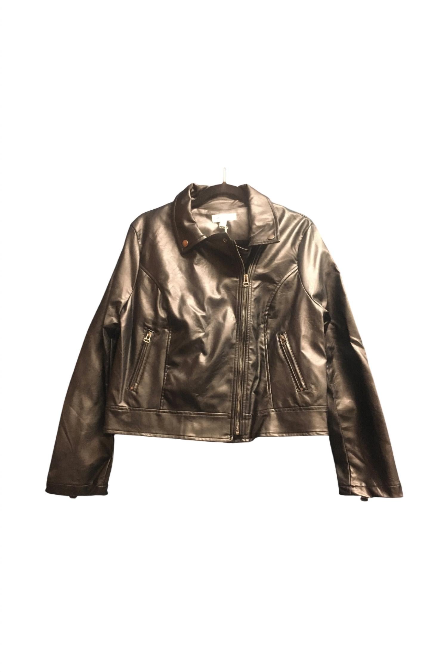 She + Sky - Leather Moto Jacket