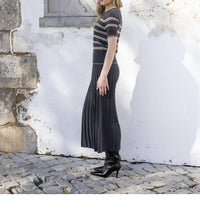 Marble - Short Sleeve Striped Top