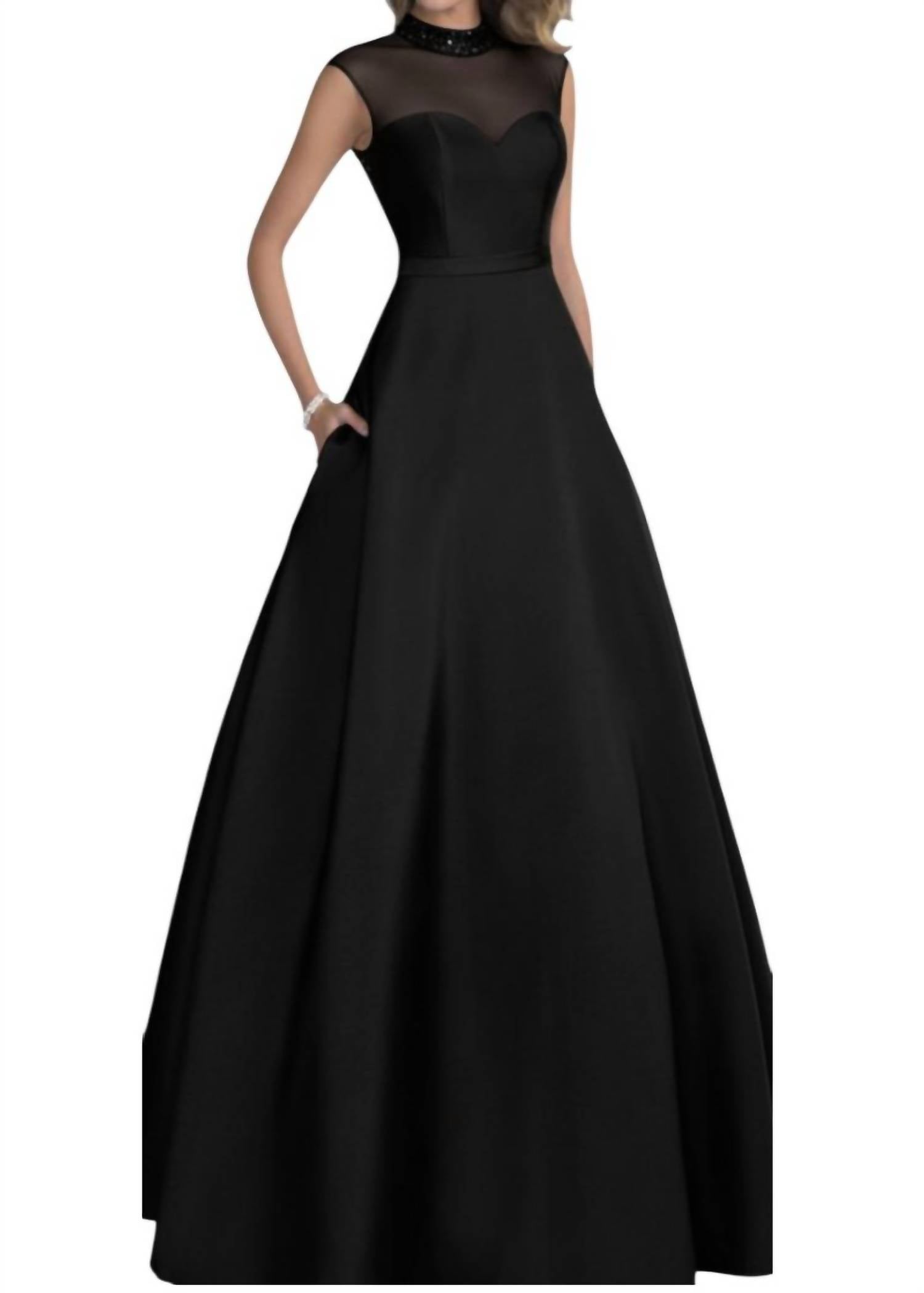 Karishma Creations - Mock Neck Sleeveless Maxi Dress