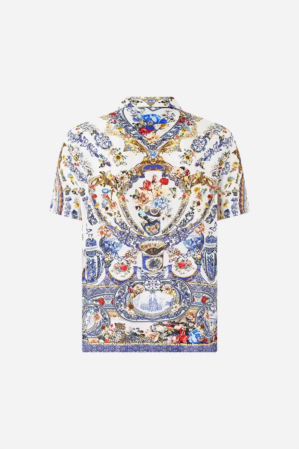 Camilla - Men's Short Sleeve Camp Collared Shirt