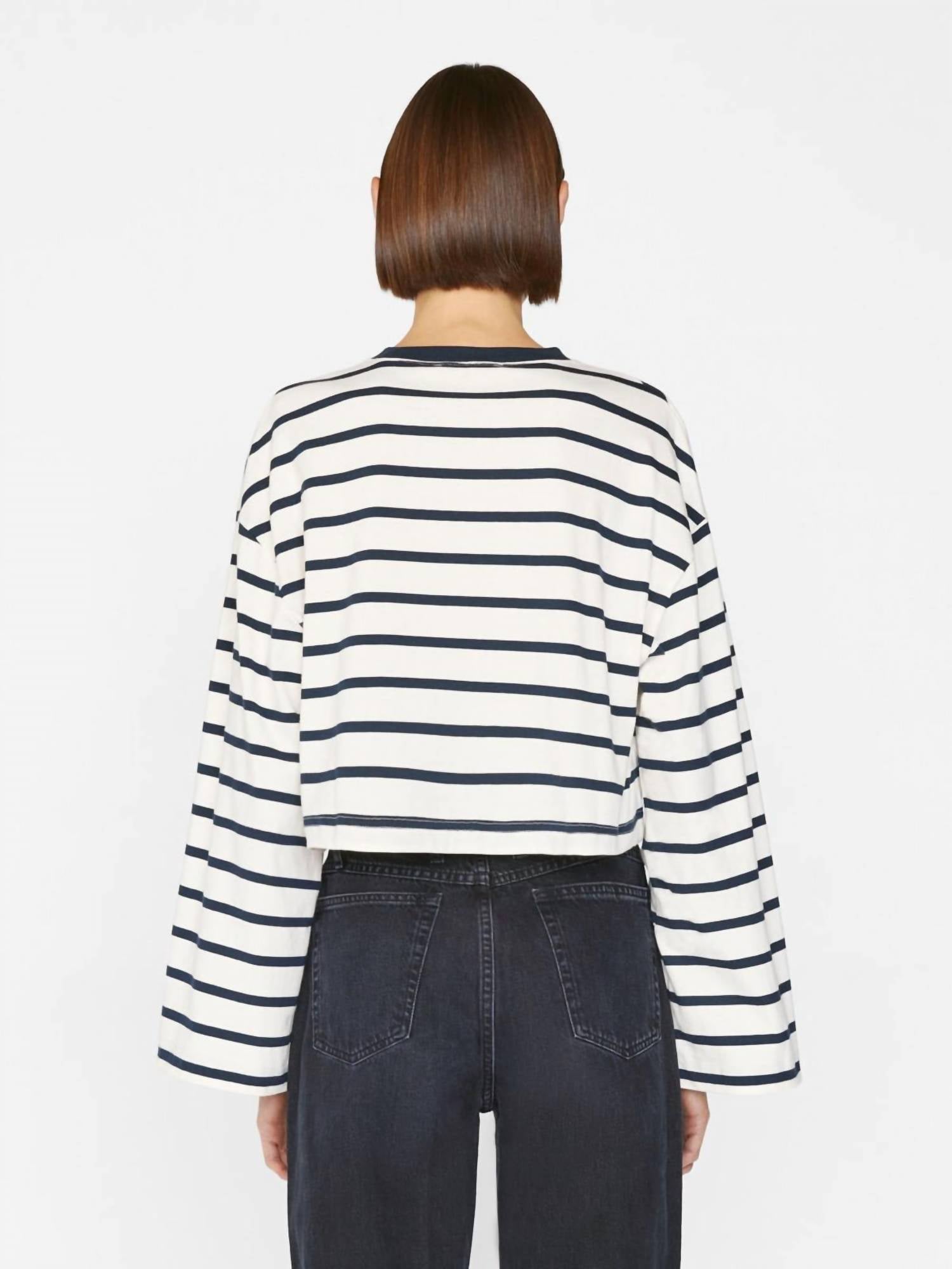Frame - Crop Bell Long Sleeve Tee