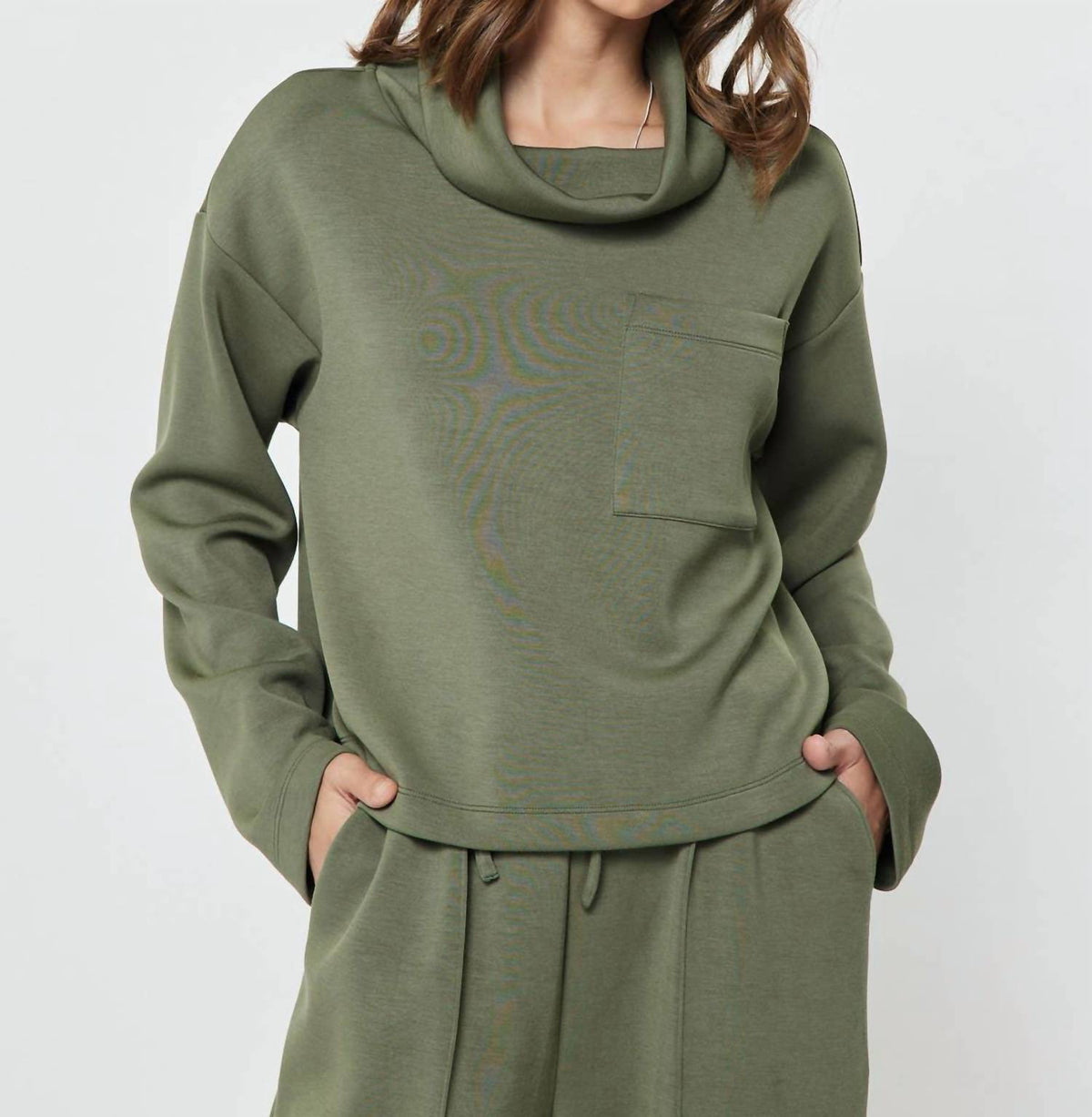 Current Air - Cowl Neck Pullover Sweatshirt