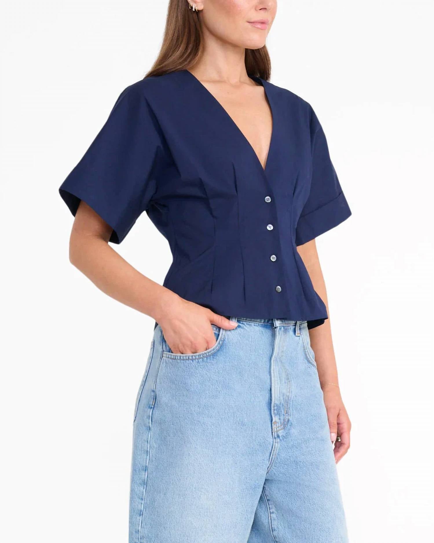 Staud - Elle Short Sleeve Top