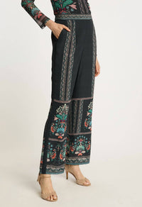 CABALLERO Miller Wide Leg Pants in twilight bloom - women's pants - alternate view