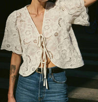 Nation Ltd - Rosalyn Tie Front Top