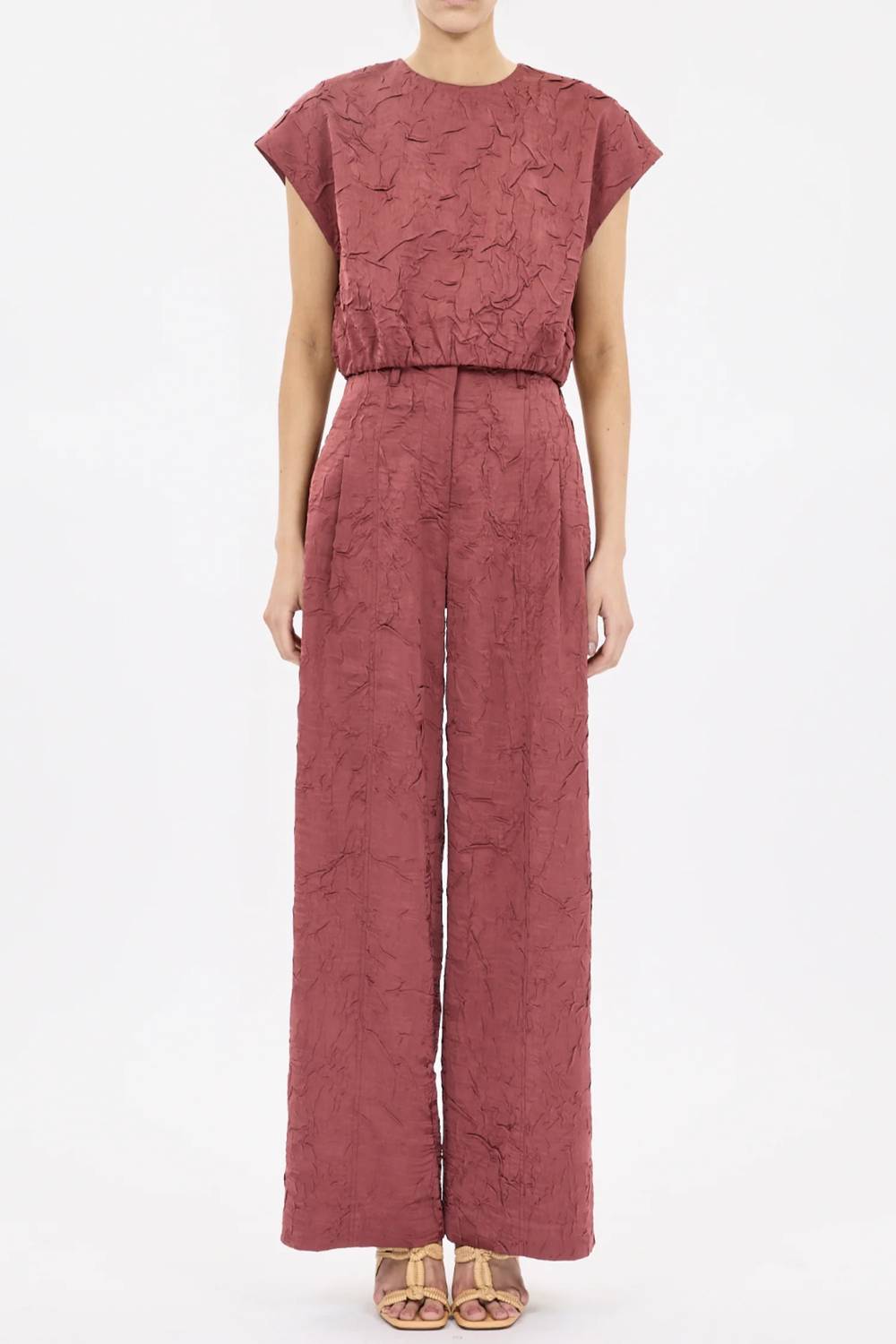 Ulla Johnson - Gisella Crinkled Crop Top