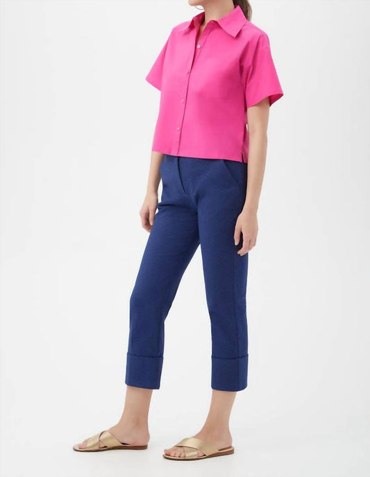 Trina Turk - Komore Cropped Button-front Top