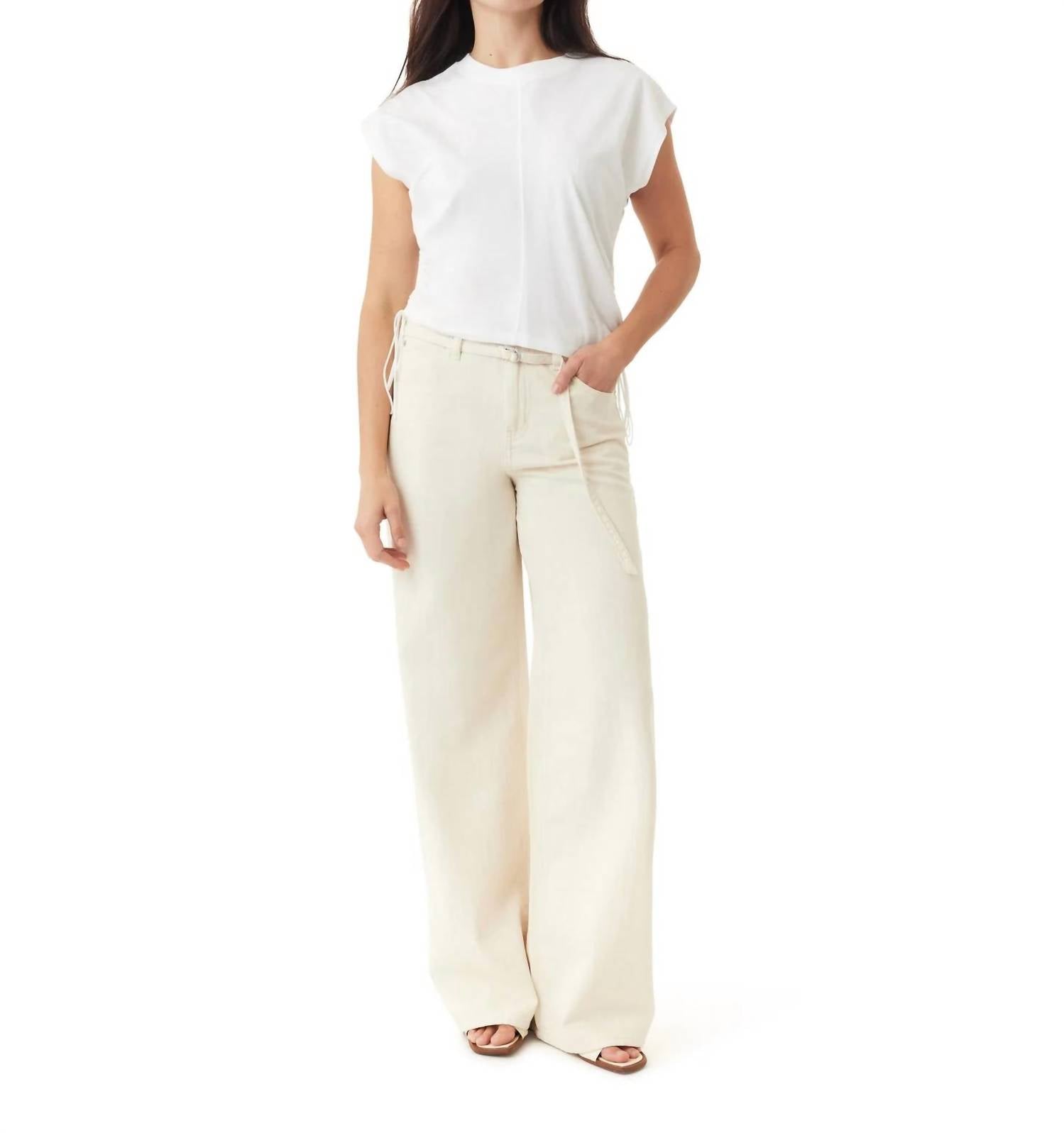 Habitual - Brynn Striped Wide Leg Jeans