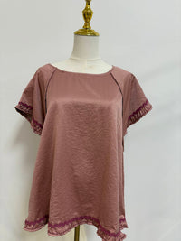 Umgee - Scoop Neck High Low Top