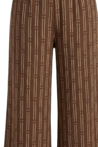 Fun 2 Fun - Women's Printed Cropped Wide Leg Pants