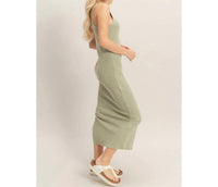 Hyfve - Acid Washed Ribbed Midi Tank Dress