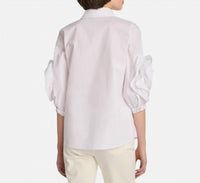 Weill - Short Sleeve Blouse With Floral Detail