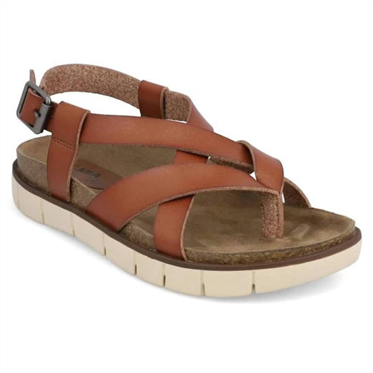 Mia Shoes - Women's Elain Leather Strappy Sandal