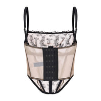 Amour D'Agnette - Women's Kim Embroidery Bustier Top