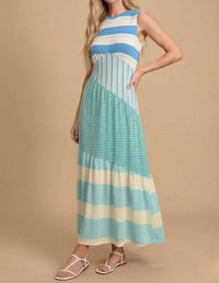 J.Nna - Patchwork Maxi Dress