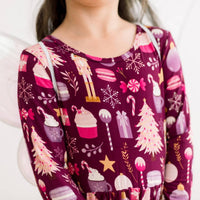 Kickee - Long Sleeve Twirl Dress With Pockets