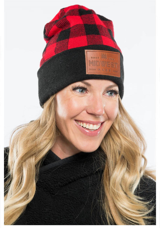 Cows X Cacti - Midwest Plaid Beanie