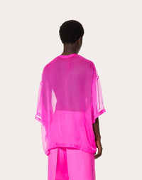 Valentino - Chiffon Crewneck Top