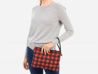 Judson & Co. - Buffalo Check Puffer Convertible Crossbody/Wristlet Bag