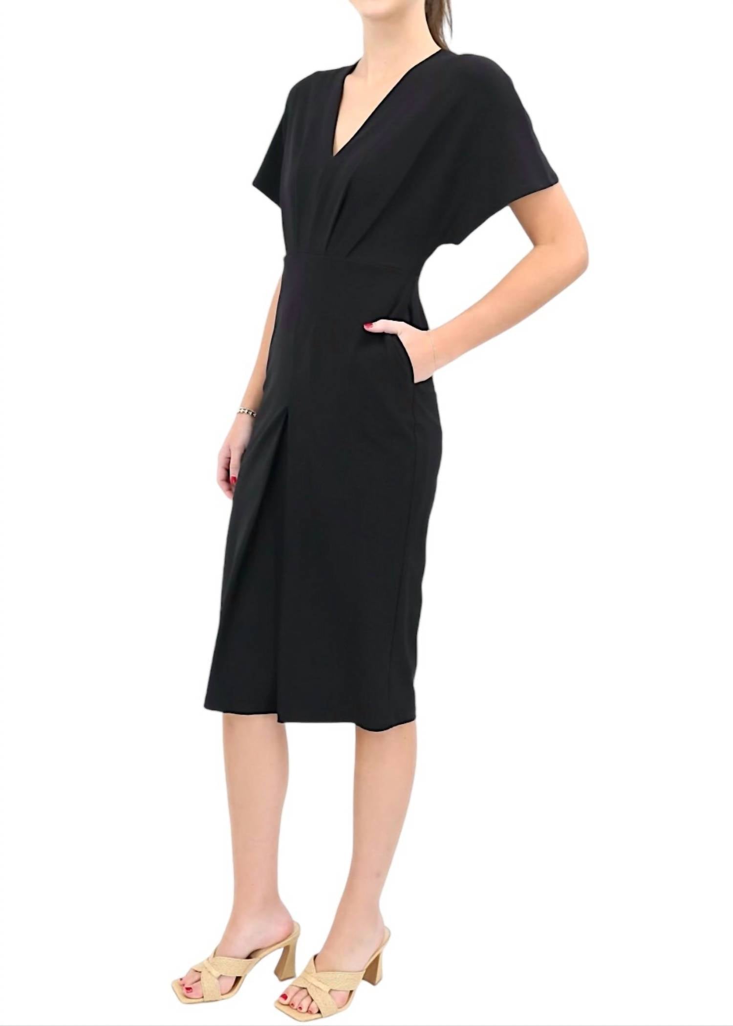 Iris Setlakwe - Batwing Keyhole Detailed Midi Dress