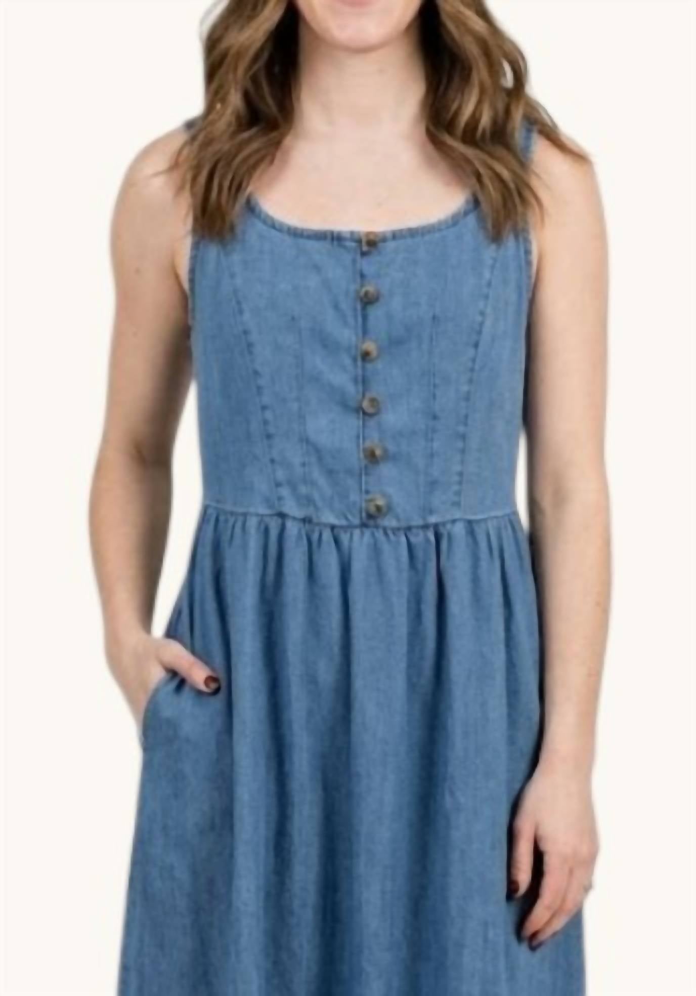 Wishlist - Relaxed Fit Button Up Midi Dress