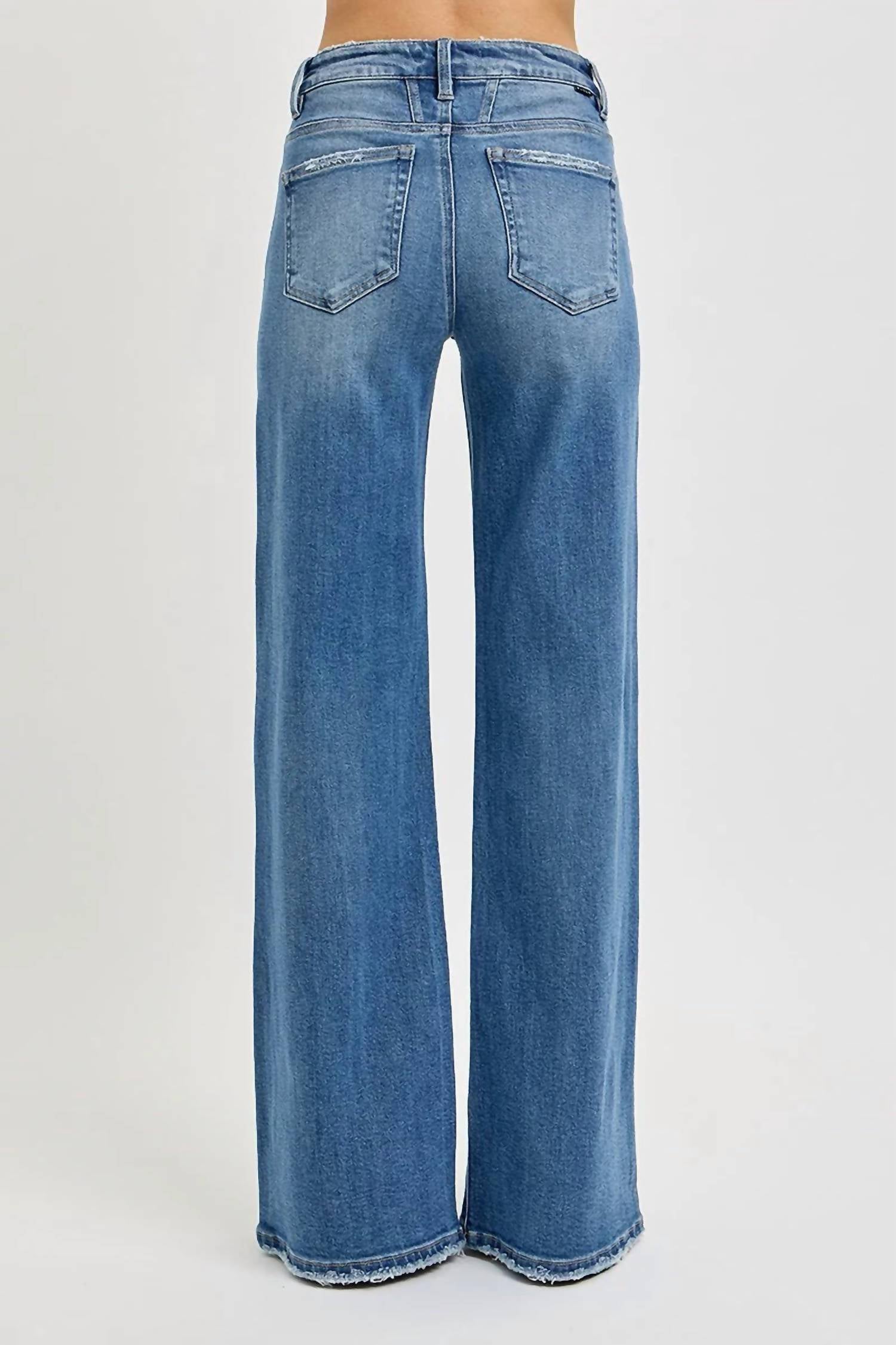 Risen - Olivia Tummy Control Wide Leg Jeans