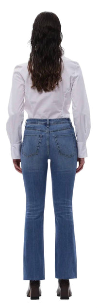 Oat New York - Women's Mid Rise Bootcut Slim Flare Ankle Jeans
