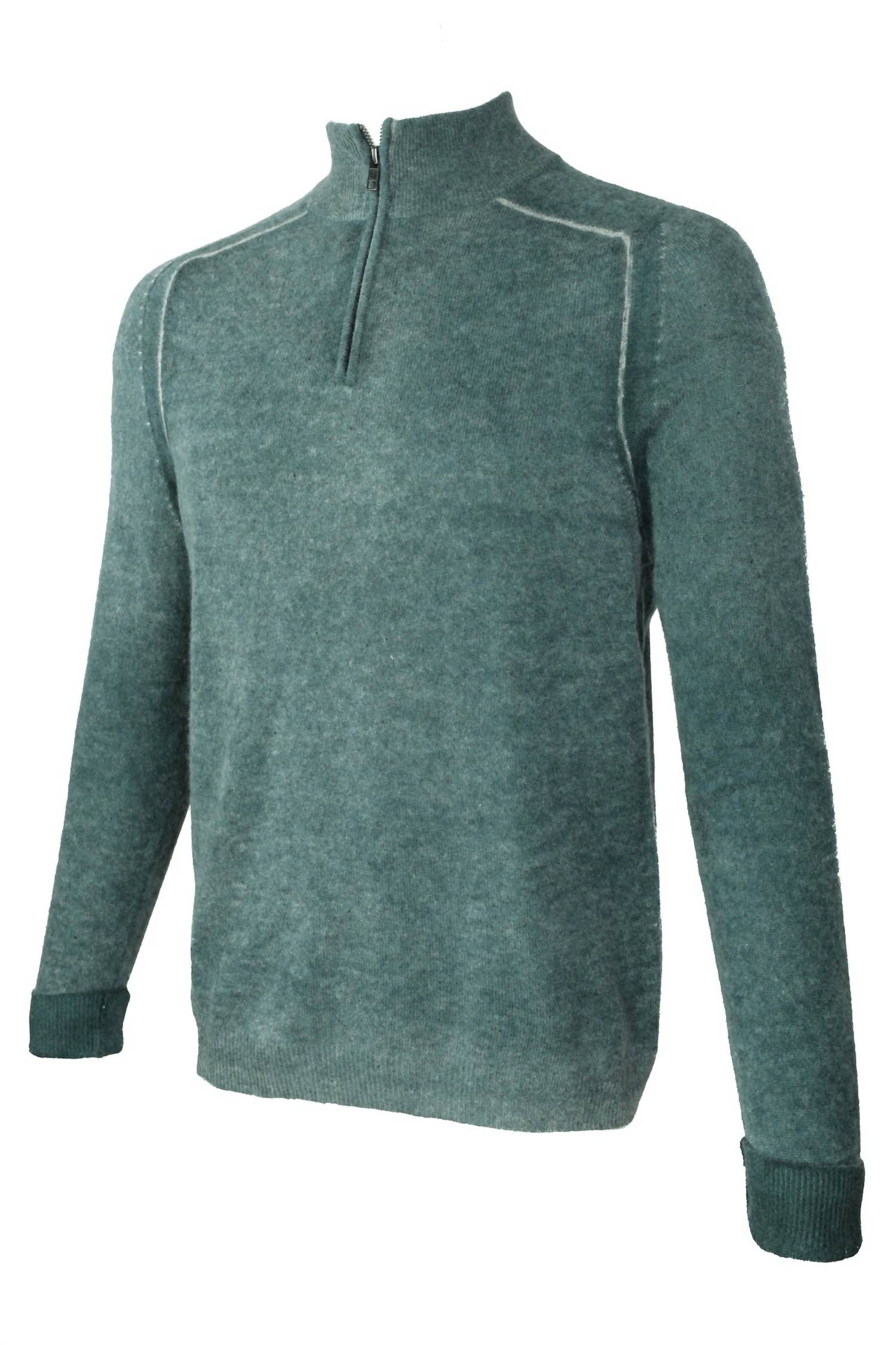 Autumn Cashmere - Men's Inked Quarter Zip Pullover