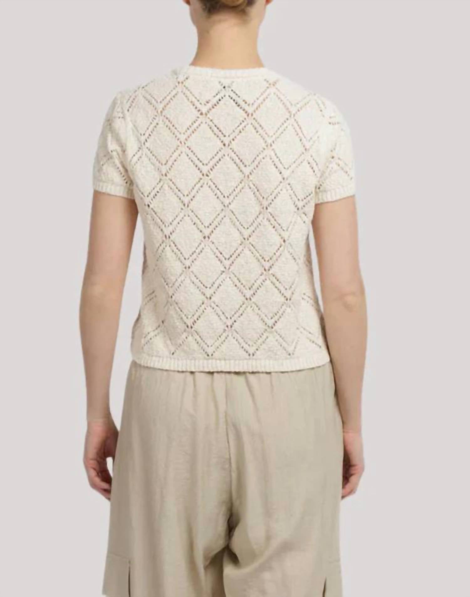 White + Warren - Cotton Pointelle Top