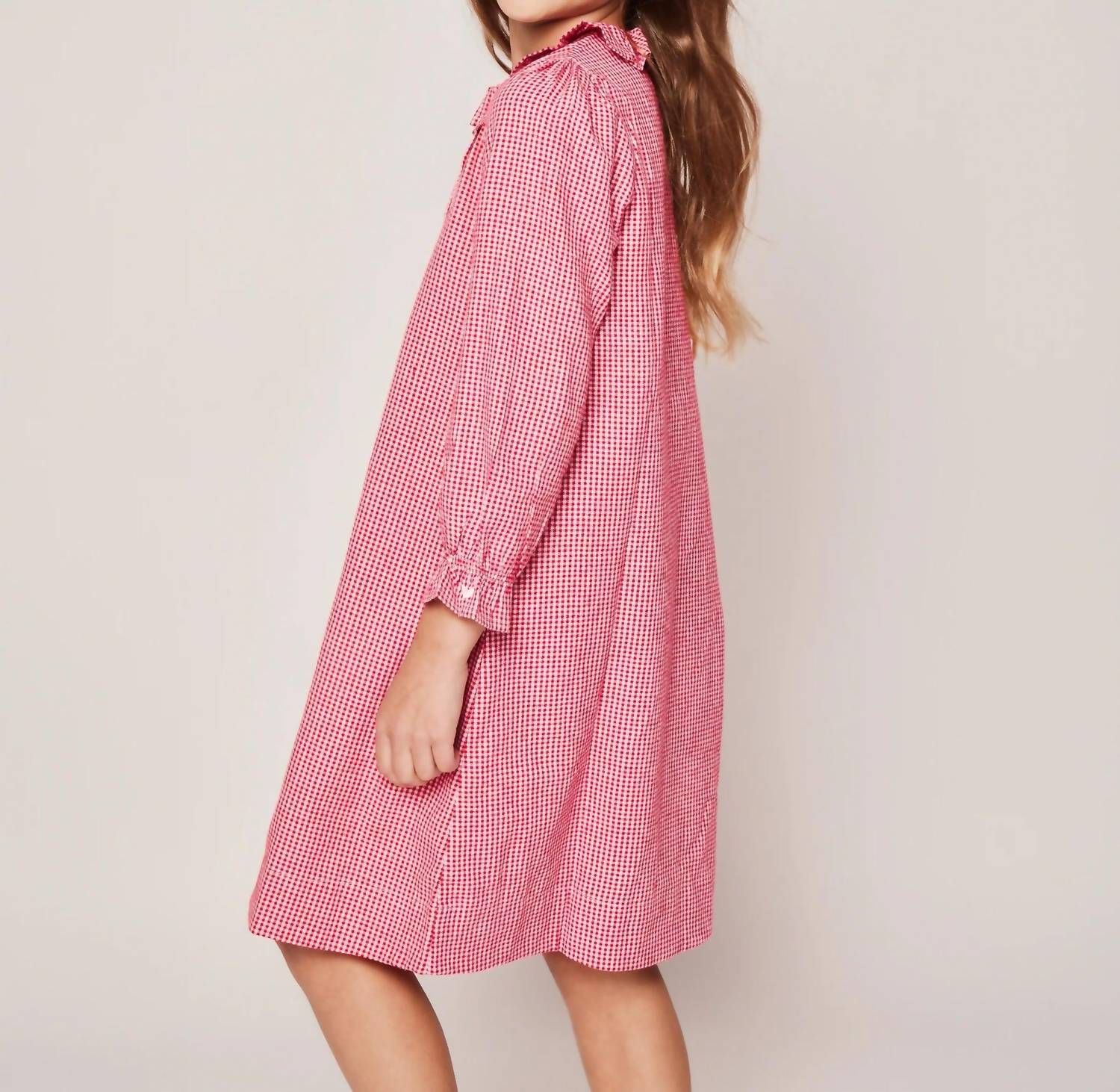 Petite Plume - Girls' Gingham Nightgown
