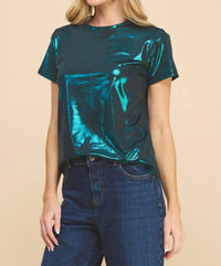 If She Loves - Metallic Short Sleeve Tee