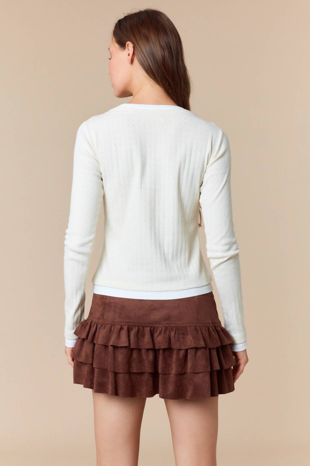 Peach Love - Dora Long Sleeve Top