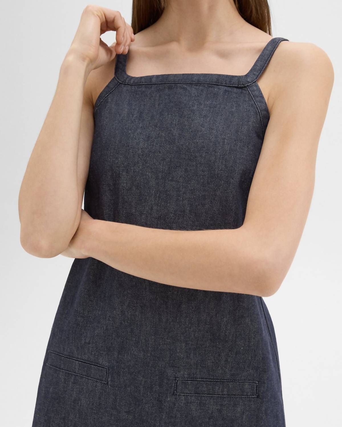 Theory - Square Neck Mini Dress