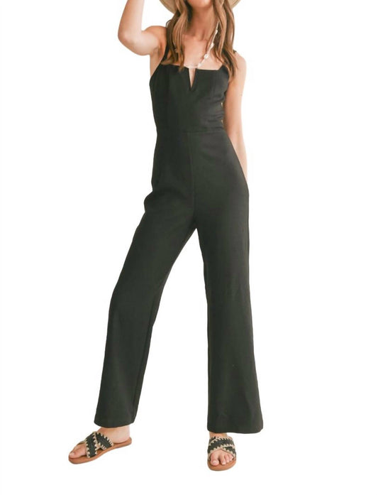 Sage The Label - Serene V Cutout Jumpsuit