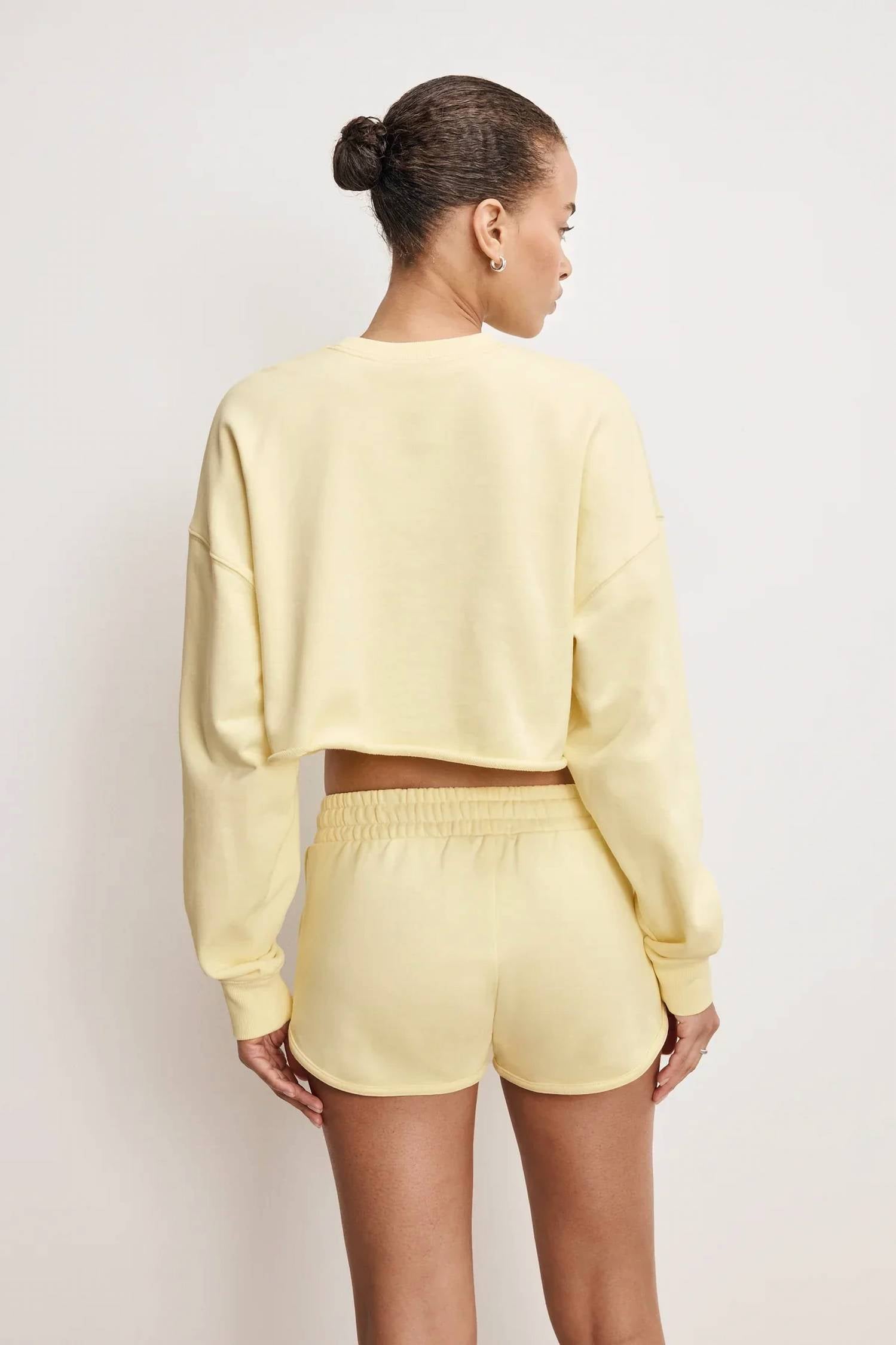 Good American - Terry Cropped Short Set