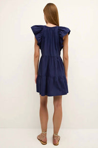 Marie Oliver Kara Dress in naval - women's dress - detail view
