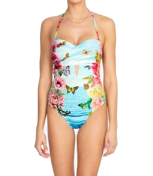 Costa Azul Cut Out One Piece Swimsuit